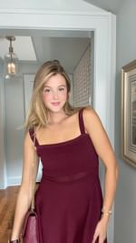 Instagram post by @samanthavarvel for Ramy Brook. Caption reads: Which @ramybrook dress should I wear for my....