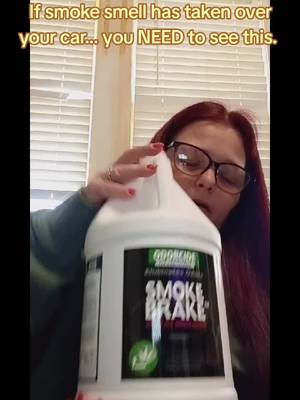 TikTok post by @nicolecomer990 for Odorcide. Caption reads: [...] to get rid of stubborn smoke odor?....