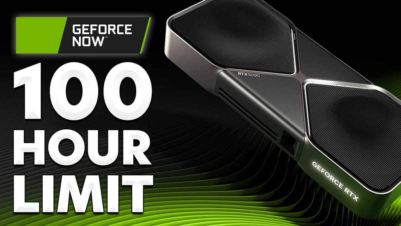 YouTube post by @insidegames for NVIDIA. Caption reads: NVIDIA Caps Game Streaming at 100 Hours a Month....