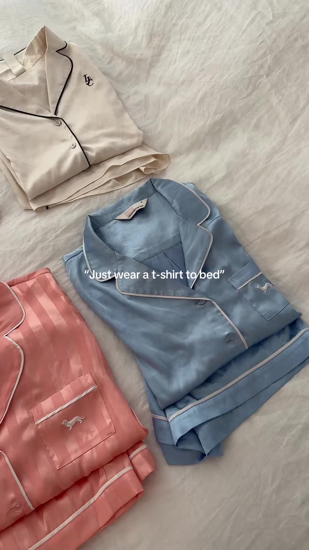 TikTok post by @issymontenegro2 for Cotton On. Caption reads: i love my sets #foryou #viral #relatable #pjs....