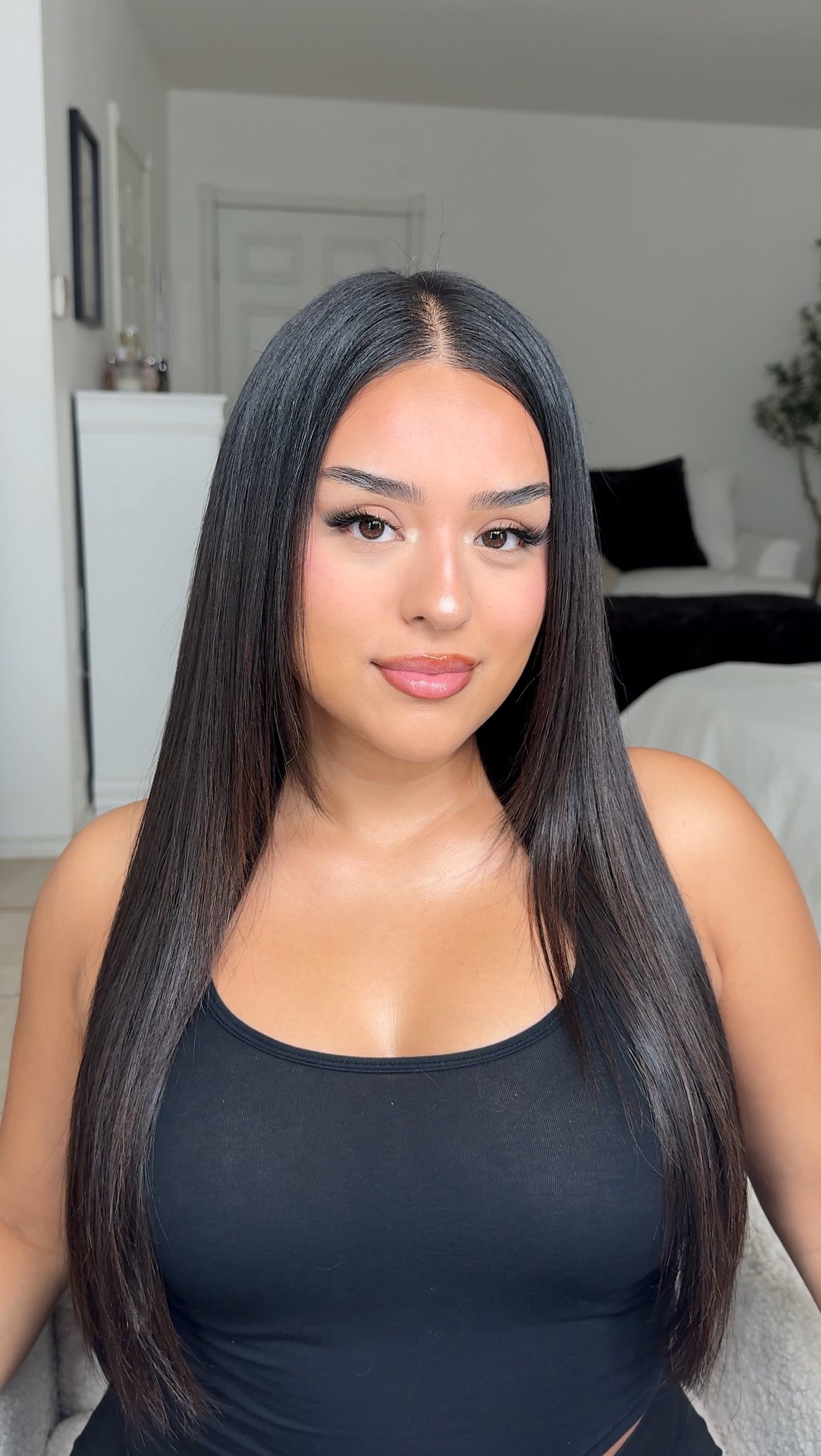 Instagram post by @malerieherreraa for Ghd Hair. Caption reads: My hair… but 10x better 🌟 
this tool has changed....