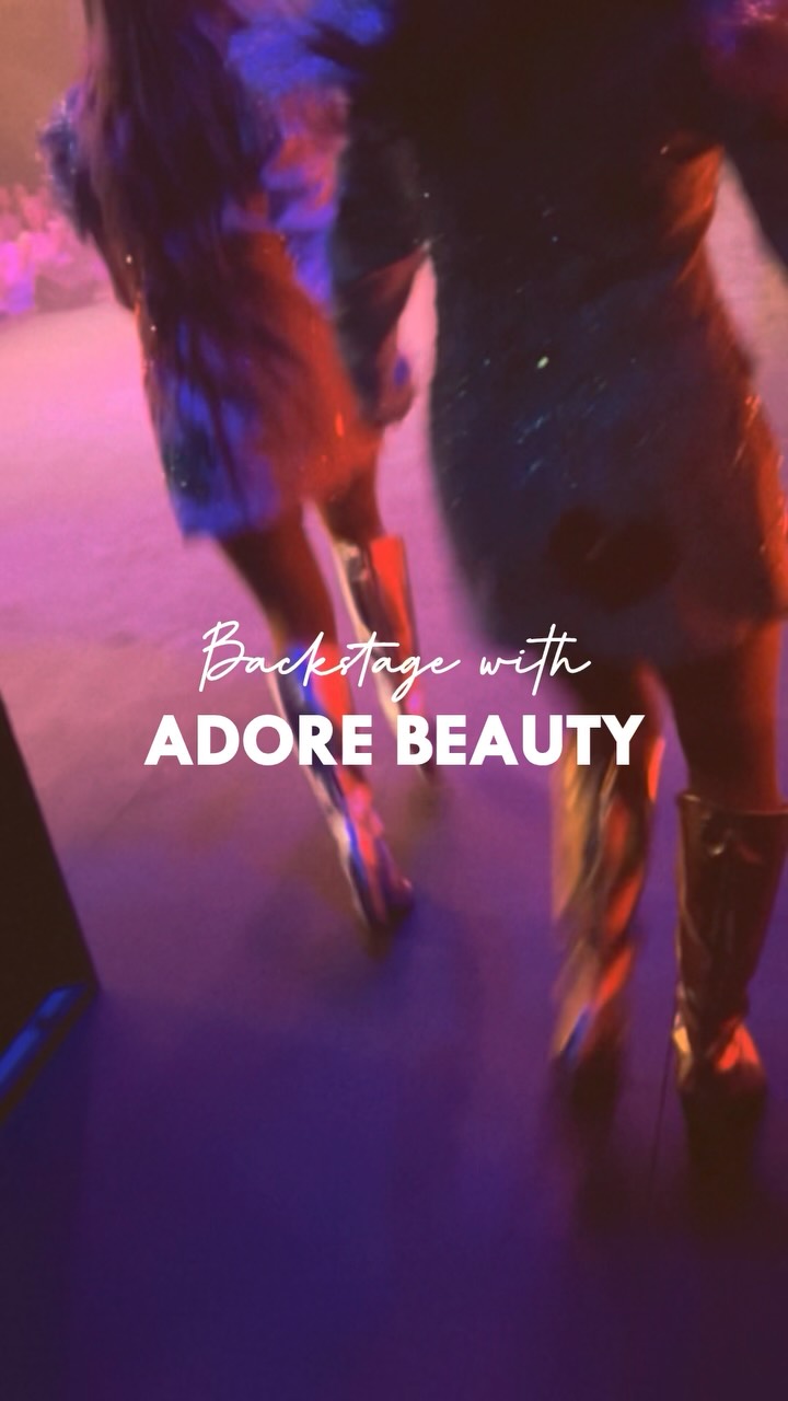 Instagram post by @wedonthavetimeforthis for Adore Beauty. Caption reads: [...] hair. Thanks to our tour partners....