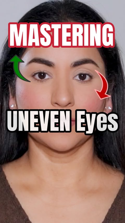 Instagram post by @smithadepak for OFRA Cosmetics. Caption reads: Here’s how you balance out uneven eyes with....