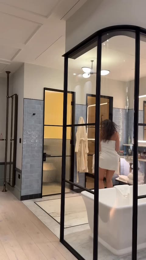 Instagram post by @livefitelle for FENTY SKIN. Caption reads: POV: @fentyskin invite you to a PJ party....
