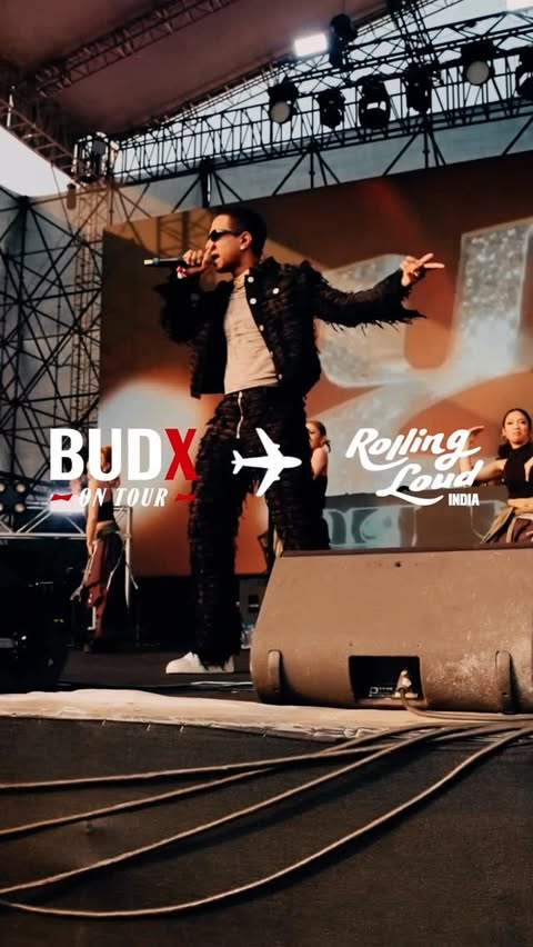 Instagram post by @yungraja for Budweiser. Caption reads: [...] Namba culture. Living out loud with....