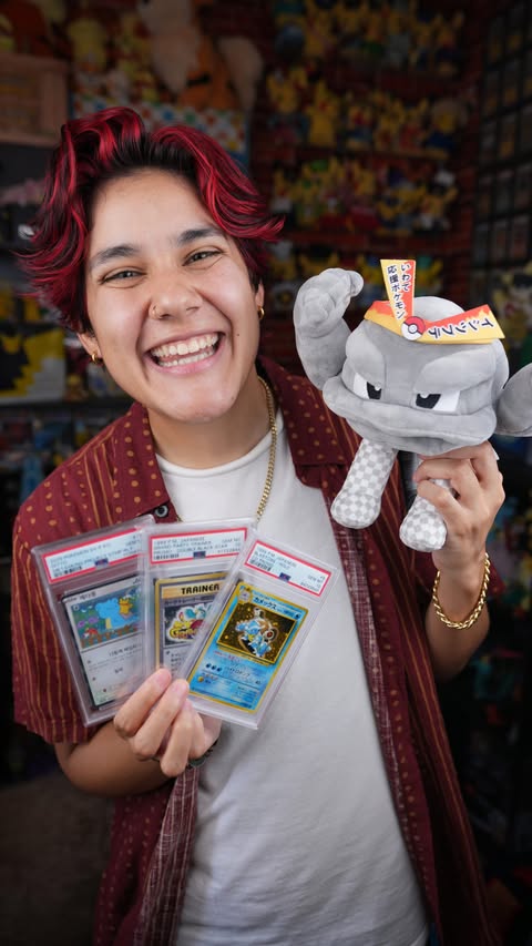Instagram post by @superduperdani for eBay. Caption reads: [...] to your Pokémon collection? Let your eBay....