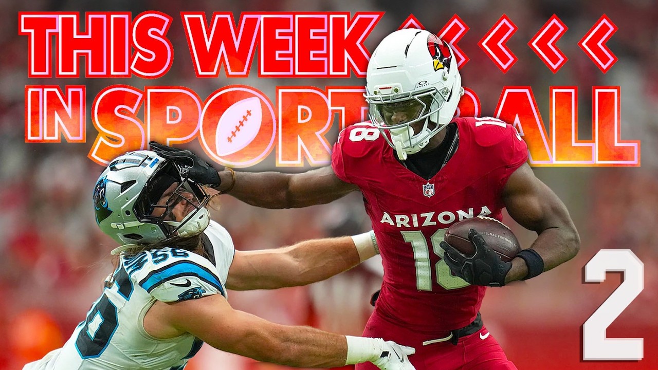 YouTube post by @UrinatingTree for DraftKings. Caption reads: This Week in Sportsball: NFL Week Two Edition....