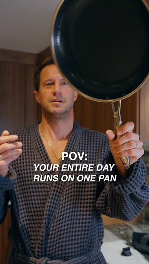 Instagram post by @brendanfallis for HexClad. Caption reads: [...] date night with wifey rounds it....