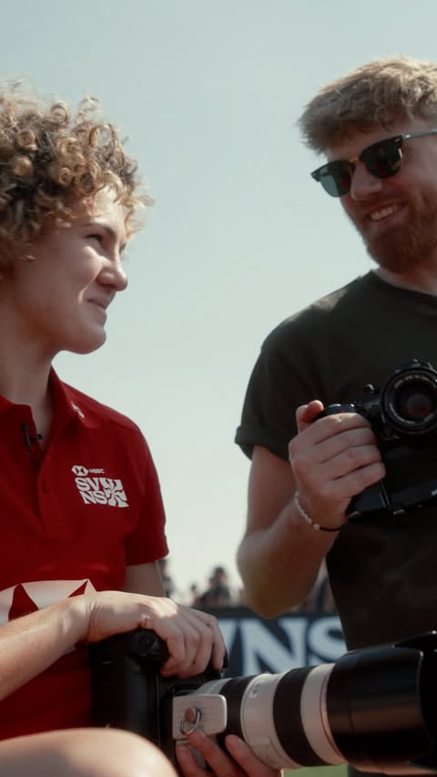 Instagram post by @expiredfilmclub for HSBC. Caption reads: [...] white lines… fair to say she smashed....