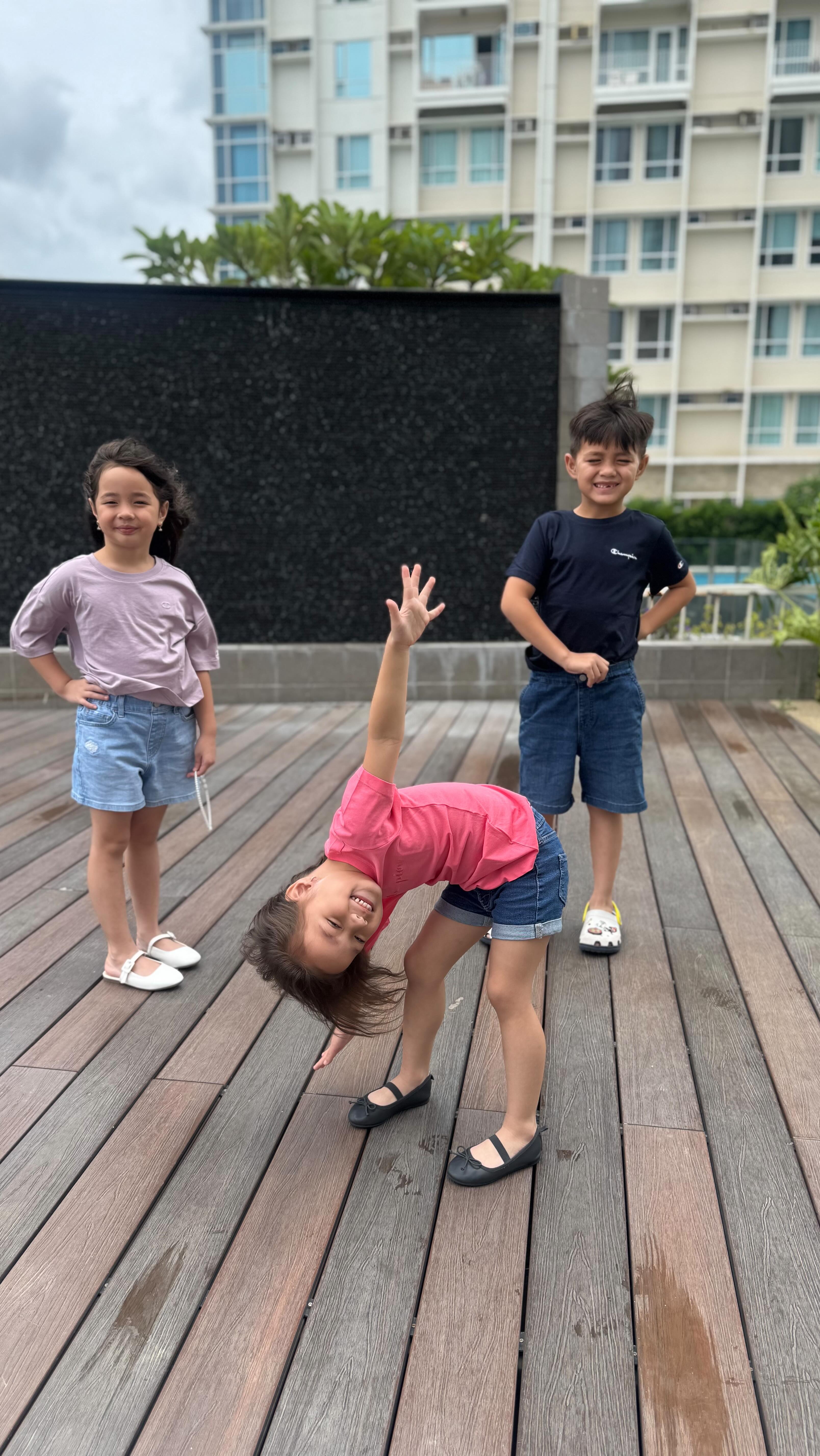 Instagram post by @baz.go for Champion. Caption reads: Champion kids line now available in stores!....