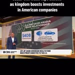 Instagram post by @errolbarnett for CBS News. Caption reads: The U.S. and Saudi Arabia exchange about $40....