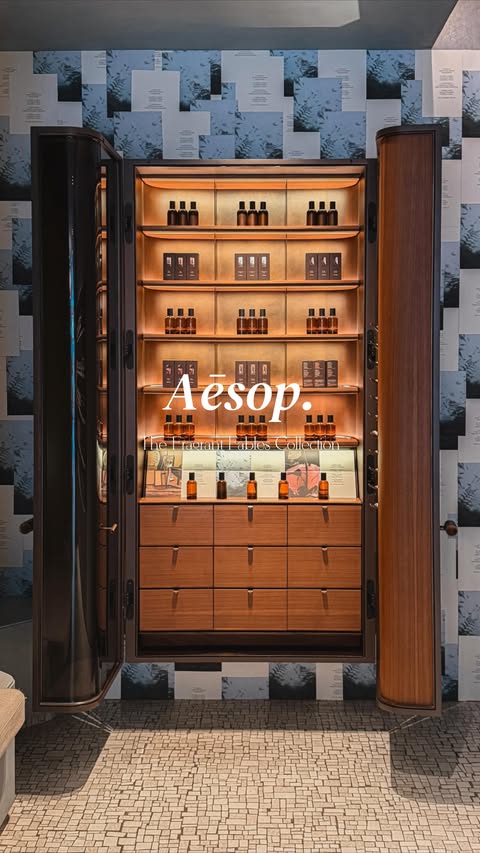 Instagram post by @fadeintohue_ for Aesop. Caption reads: [...] stays raw, honest and completely itself.....