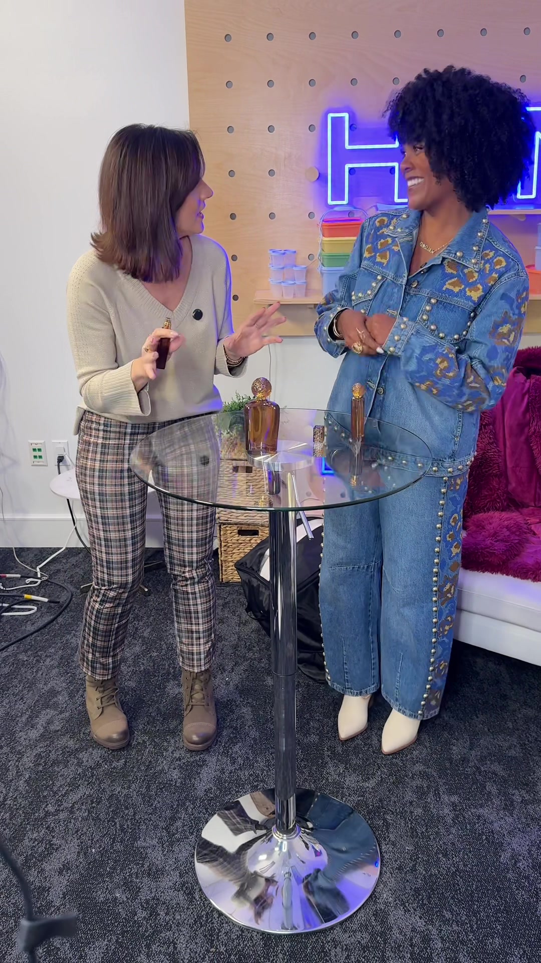 TikTok post by @iamtabithabrown for HSN. Caption reads: Did you guys catch me cutting up live on @HSN, Inc....