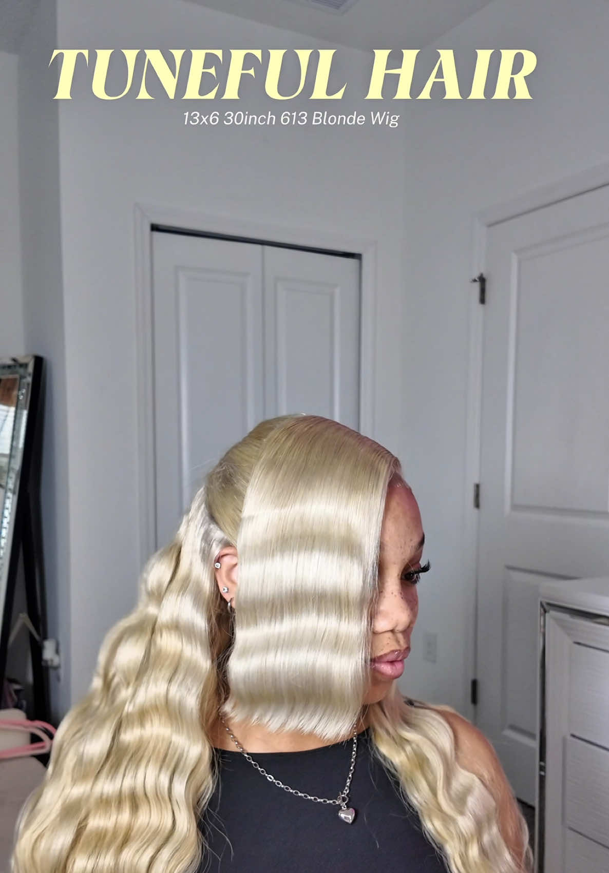 TikTok post by @ashh_cashhh for Tuneful Hair US Shop. Caption reads: [...] my hair with me ft@Tuneful Hair @Tuneful....