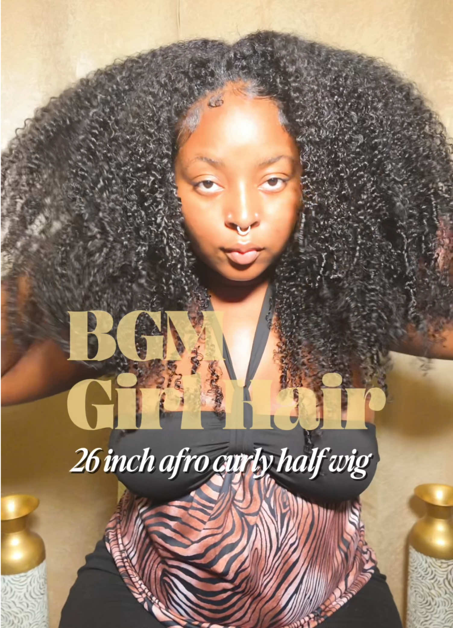 TikTok post by @gabbijuless for BGM Girl Hair. Caption reads: This is too tea ‼️| Hair: @bgmgirlhairofficial |....