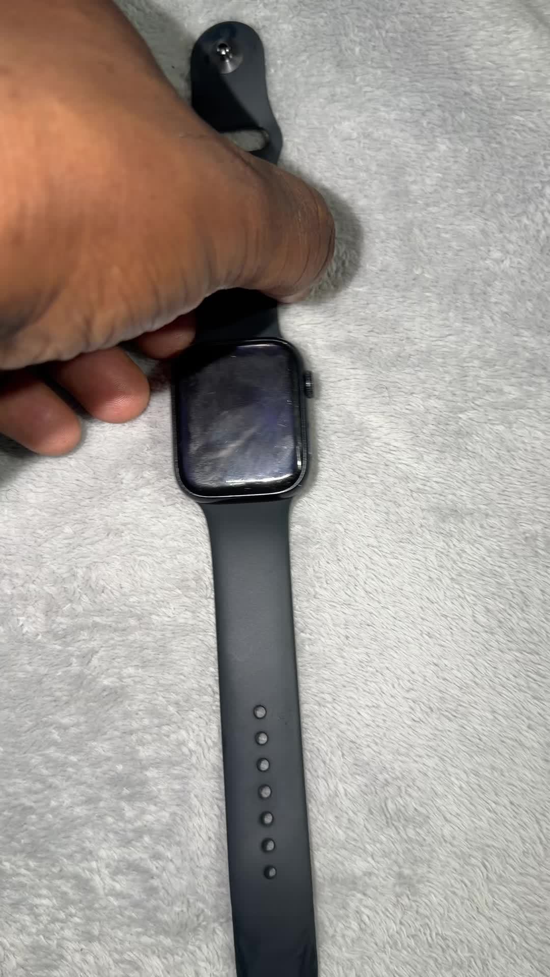 TikTok post by @bigsmoovescents for Solace Bands. Caption reads: SOLACE Imperium Adapt Smartwatch Band @Solace....