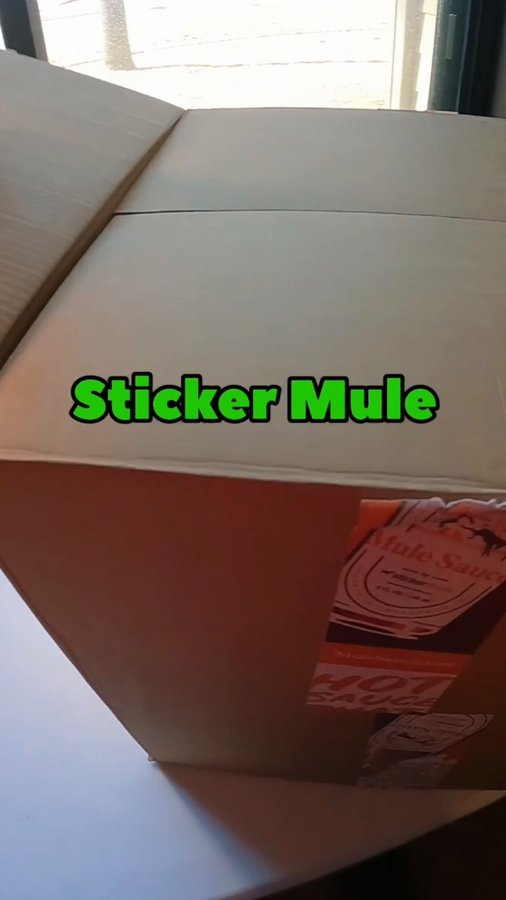 Instagram post by @thrifter_sifter for Sticker Mule. Caption reads: Thanks @stickermule !! #ad #thriftersifter....
