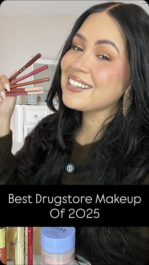 Instagram post by @veronicashavie for Milani Cosmetics. Caption reads: The best drugstore makeup of 2025 for over 40....