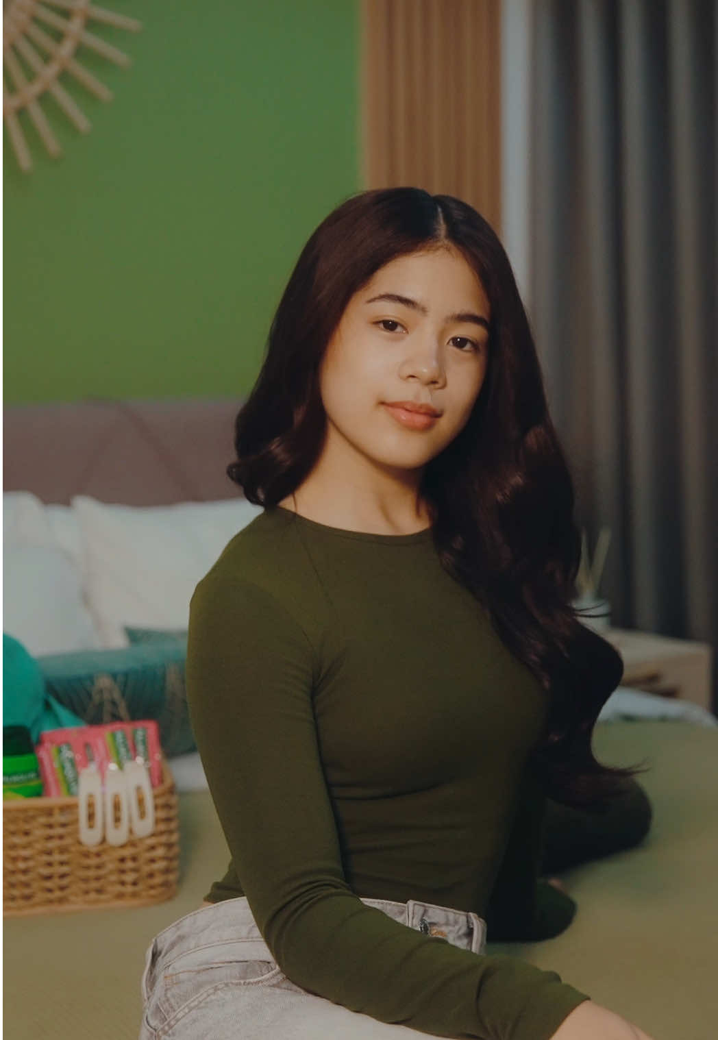 TikTok post by @nianaguerrero for Palmolive. Caption reads: it’s official 💚 sooo grateful to be part of the....