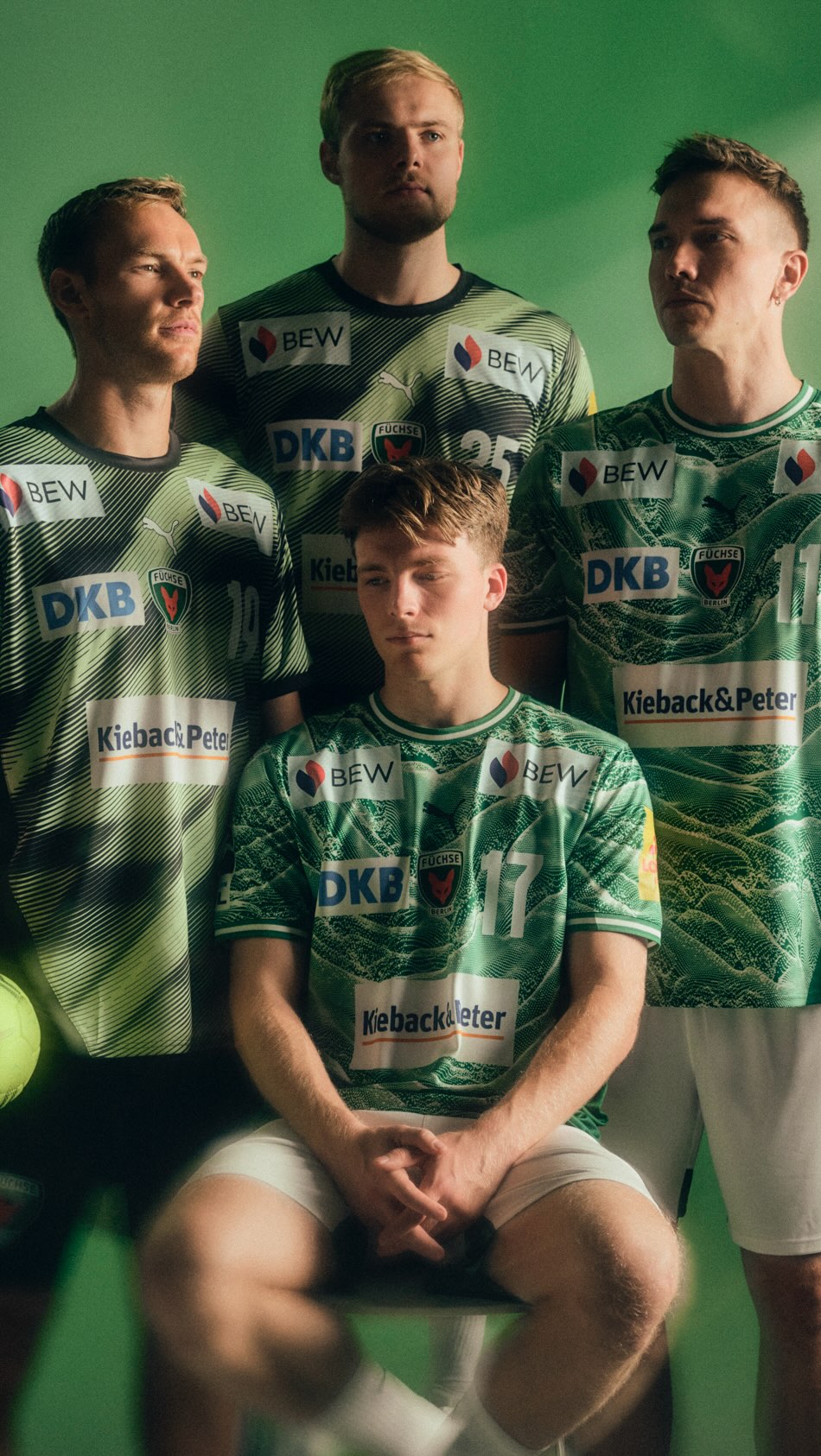 Instagram post by @fuechse_berlin for PUMA DE/AT/CH. Caption reads: Green. Wild. Berlin. 🟩 🍃🦊

Introducing the....