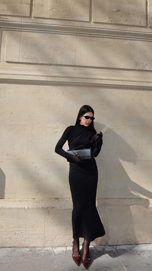 Instagram post by @marina.fedva for Le Tanneur. Caption reads: timeless elegance in every detail ✨@letanneur new....