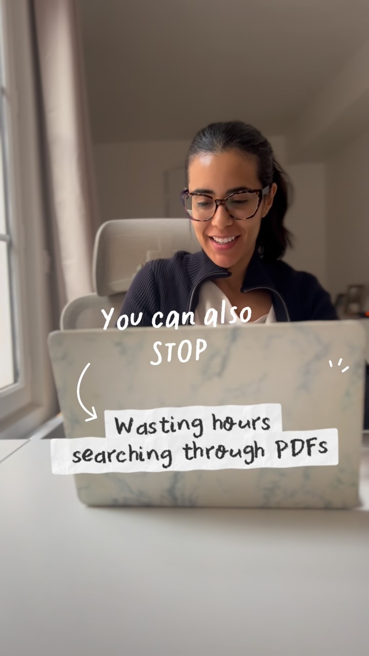 Instagram post by @marianaql.science for Unriddle. Caption reads: Stop drowning in PDFs and wasting hours during....