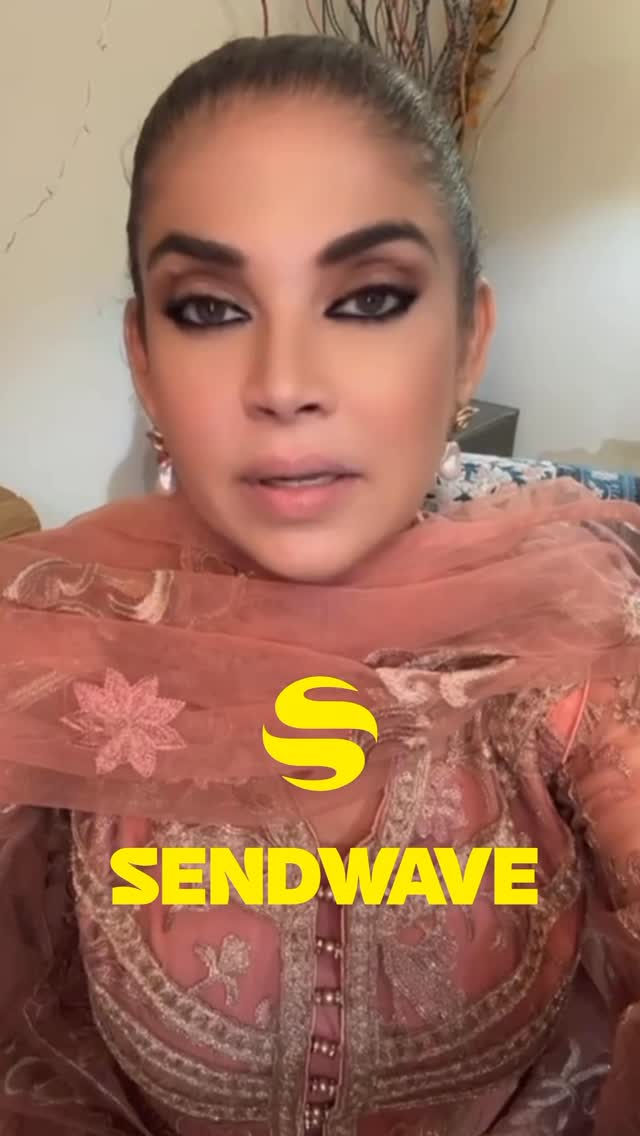 Instagram post by @mishikhanofficial2 for Sendwave. Caption reads: Good news for all Pakistanis residing in USA,....