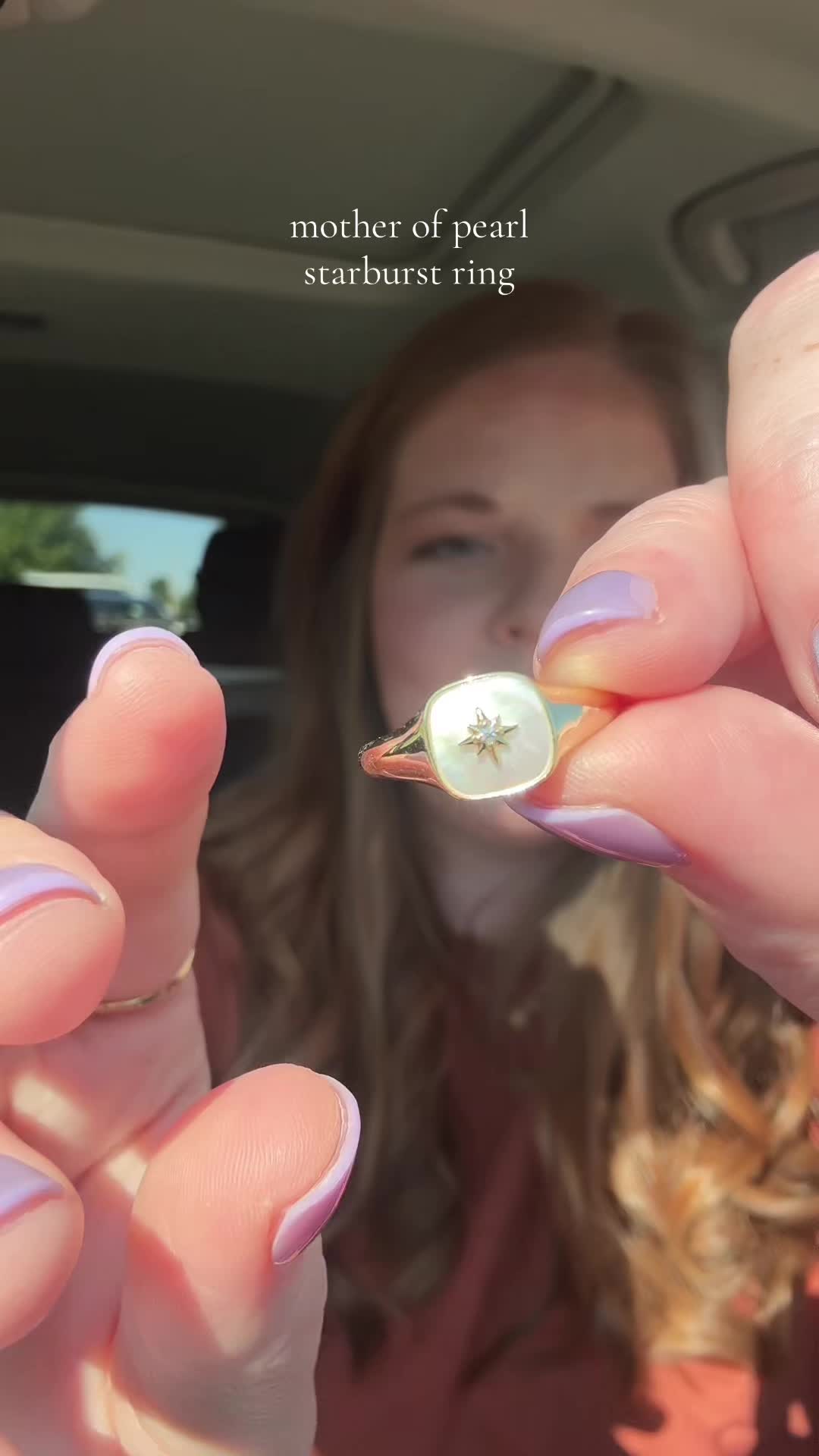 TikTok post by @baileyduggan for ana luisa. Caption reads: Truly obsessed with @Ana Luisa jewelry! The....