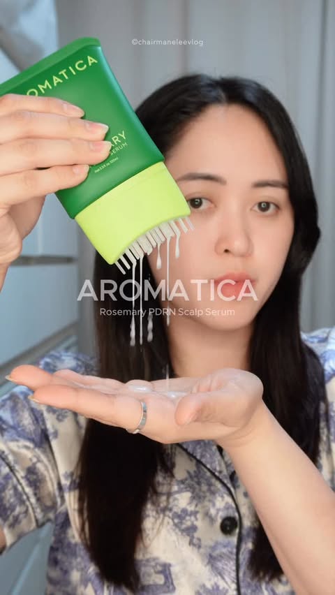 Instagram post by @chairmaneleevlog for AROMATICA. Caption reads: [...] but make it clean 🌿✨ Meet the AROMATICA....