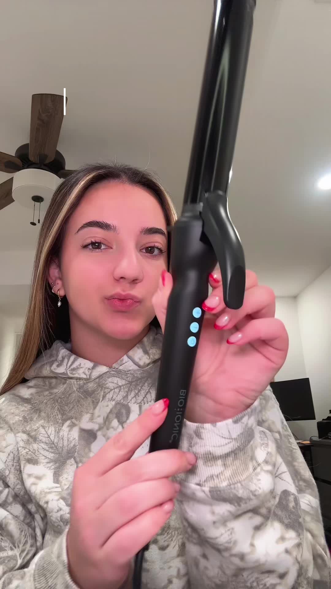 TikTok post by @aspenmather for Bio Ionic. Caption reads: @Bio Ionic the best ever ! #bioionic [...].