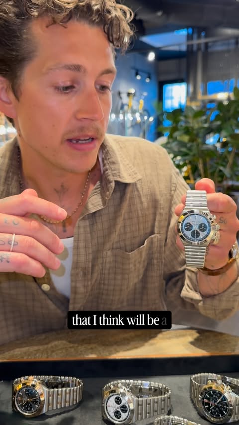 Instagram post by @jamesmcveywatches for Breitling. Caption reads: [...] a few days ago I was invited by....