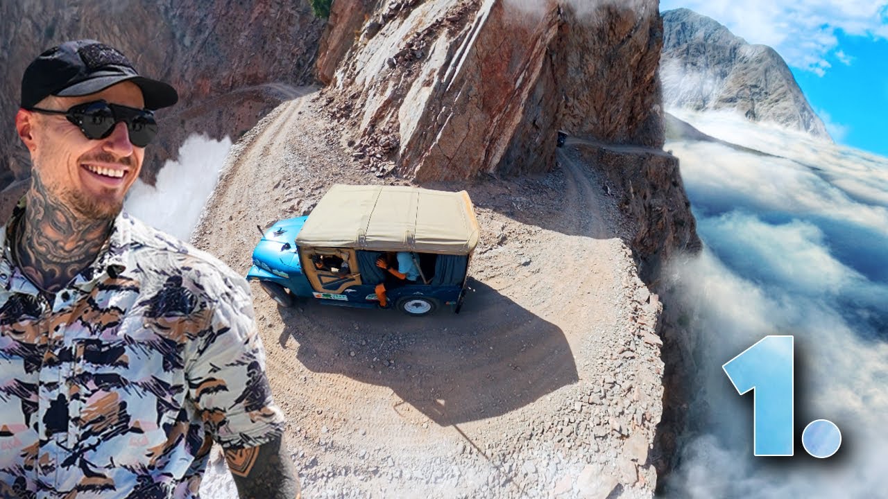 YouTube post by @RooflessCat for VIVOBAREFOOT. Caption reads: PAKISTAN | I'm driving on the second DEADLIEST....
