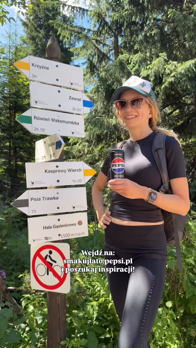 Instagram post by @ilonakostecka for Pepsi. Caption reads: #reklama razem z @pepsi_pl zachęcamy do przeżycia....