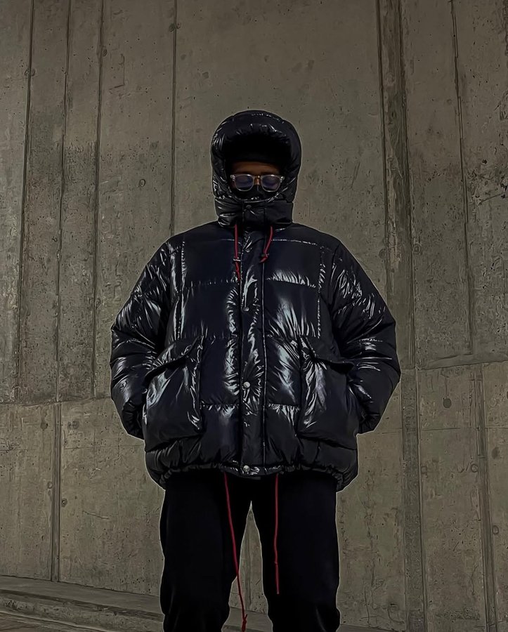 Instagram post by @creavity.__ for Pyrenex. Caption reads: @pyrenex_officiel amazing puffer jacket [...].