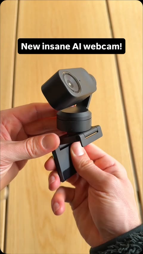 Instagram post by an influencer for Insta360. Caption reads: [...] webcams! It’s the new @insta360 Link 2 Pro....