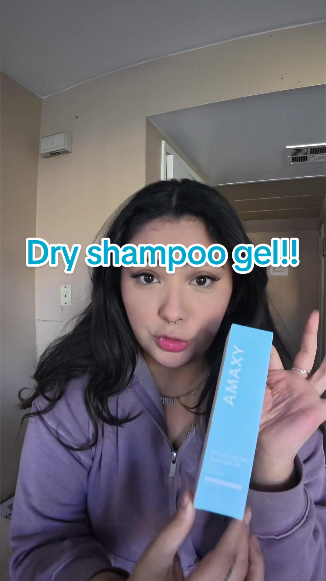 TikTok post by @sandraibarragee for AMAXY Beauty. Caption reads: Honestly the best hair product invented yet!!! I’m....