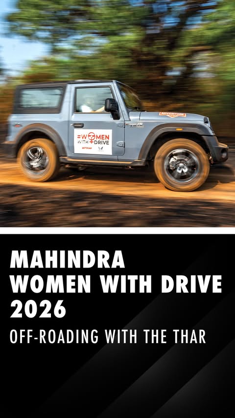 Instagram post by @autocar_india for Mahindra Group. Caption reads: BRANDED CONTENT ➡️ The legend of the Thar....