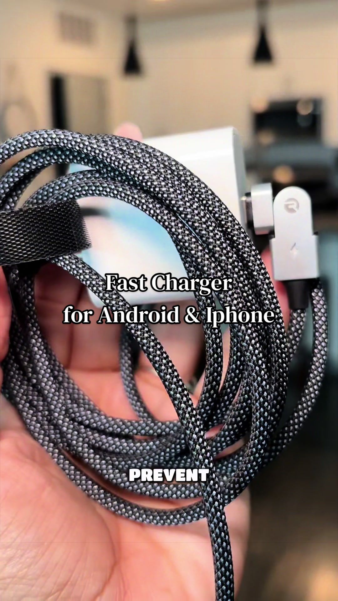 TikTok post by @iamallierivers for Raycon. Caption reads: This @Raycon Global phone charger for android and....