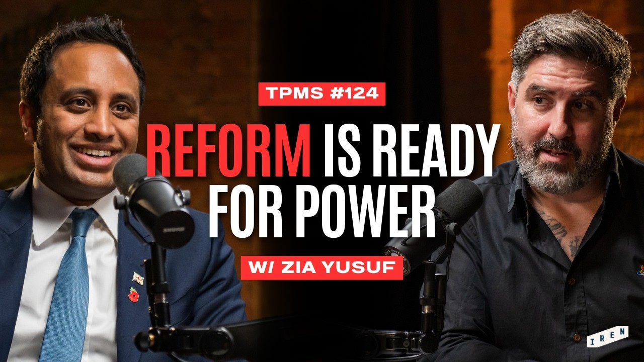 YouTube post by @PeterMcCormackShow for Ledger. Caption reads: How REFORM Will Fix Britain | Zia Yusuf x Peter....
