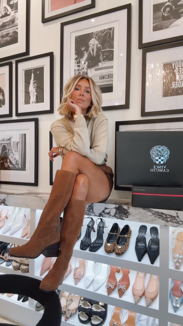 Instagram post by @everyday_abby for Vince Camuto. Caption reads: The two NEW boots from @vincecamuto that you need....
