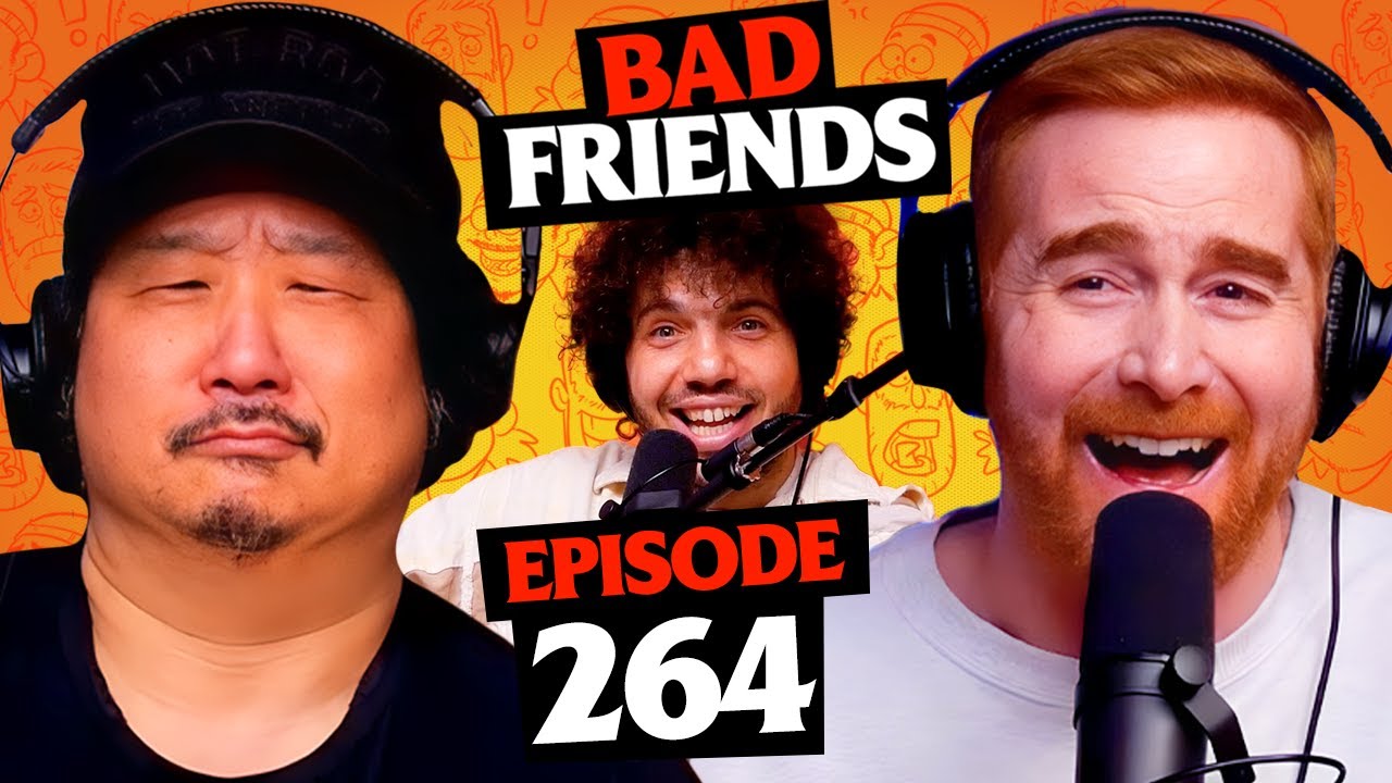 YouTube post by @BadFriends for Acorns. Caption reads: benny blanco-gomez | Ep 264 | Bad Friends.