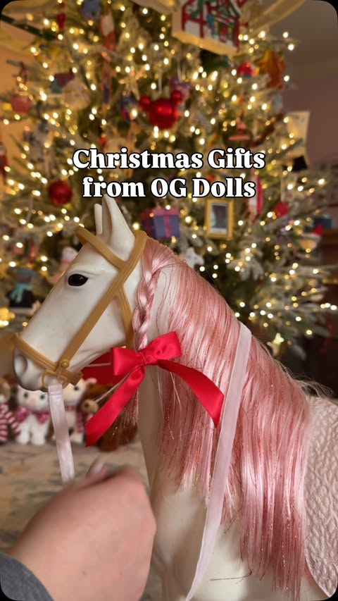 Instagram post by @whimsical_emily for Our Generation Dolls. Caption reads: I need every ornament for the tree! They’re so....