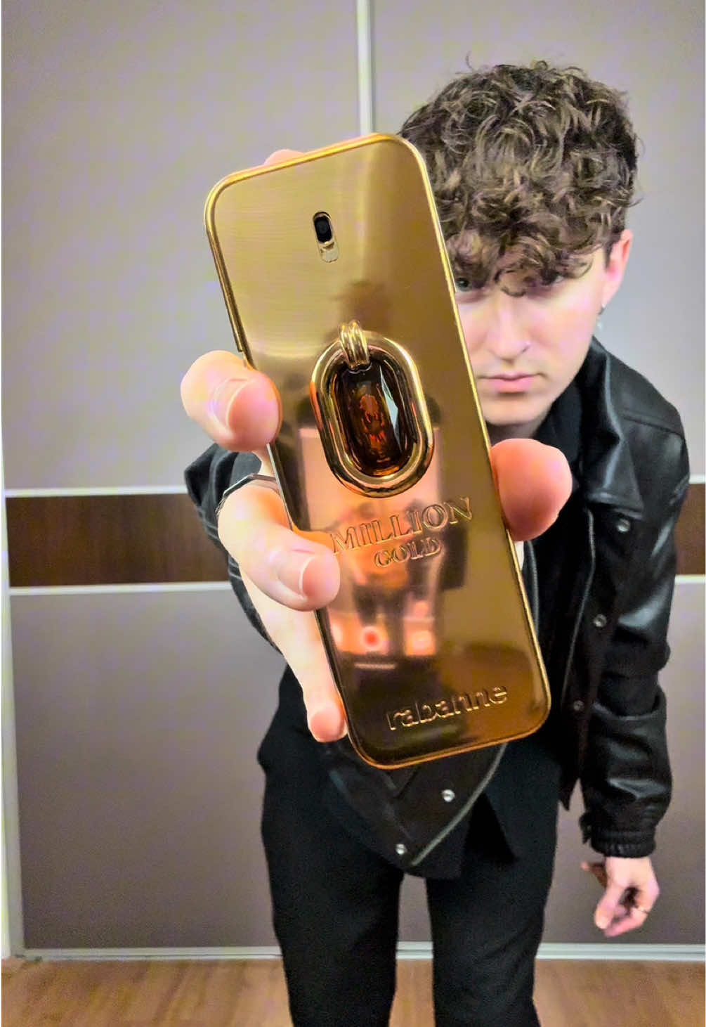 TikTok post by @pepo.official for rabanne. Caption reads: TOP parfém na koncert!🤩 Rabanne Million GOLD....