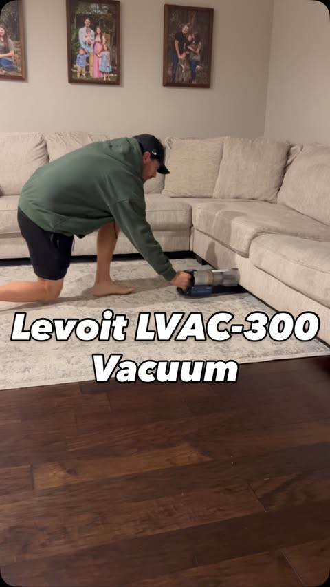 Instagram post by @anthony.jarvis4 for Levoit. Caption reads: Cleaning the house every night isn’t just a....