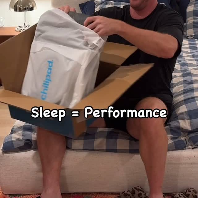 Instagram post by @timrileytraining for Sleepme. Caption reads: Everyone knows how important sleep is—but if....