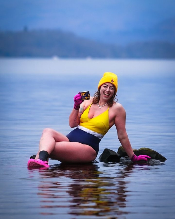 Instagram post by @michaela_in_the_wild for TrueStart Coffee. Caption reads: [...] way to do it you ask? 🎤 Well, with....