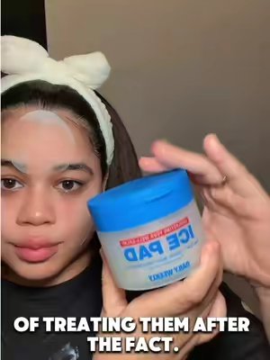 TikTok post by @faelmyr for Hwahae US. Caption reads: - DAILY WEEKLY Coolasting Ice Pad Cools skin down....