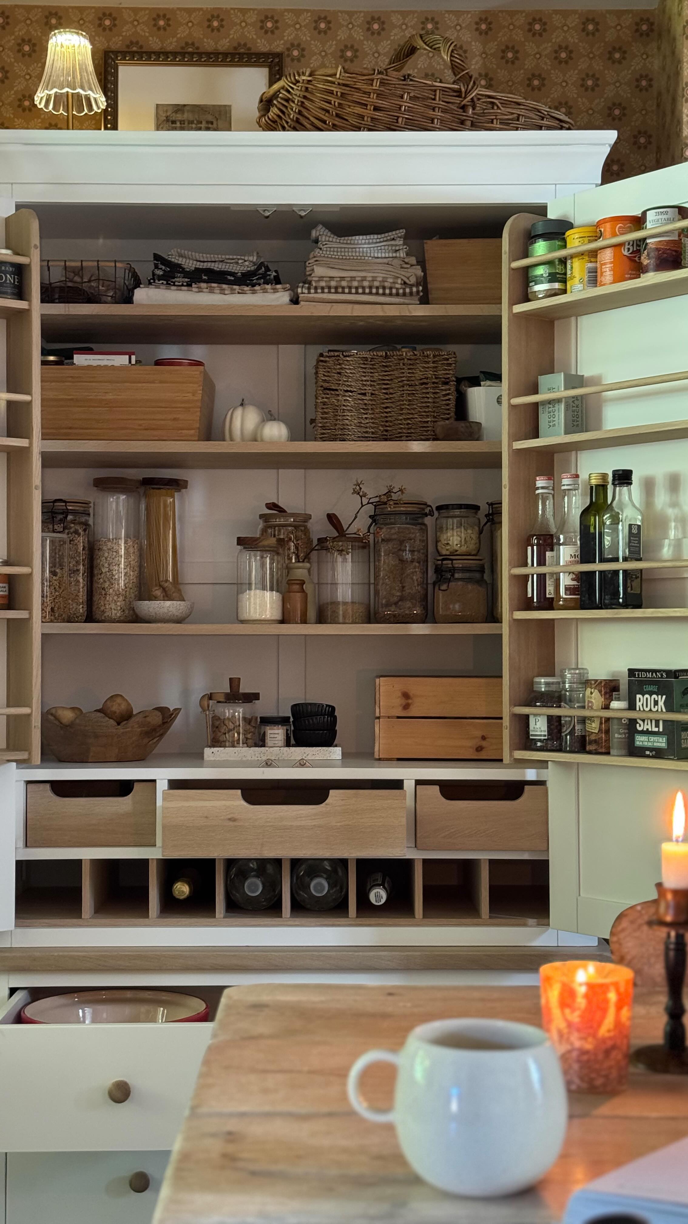 Instagram post by @ninageeathome for The Cotswold Company. Caption reads: AD/ We are LOVING our new dining room addition,....