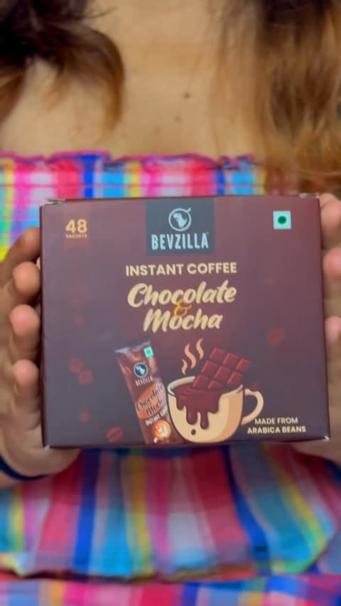 Instagram post by @kanakk.gupta for Bevzilla. Caption reads: Bevzilla brings you the Chocolatey choco mocha....