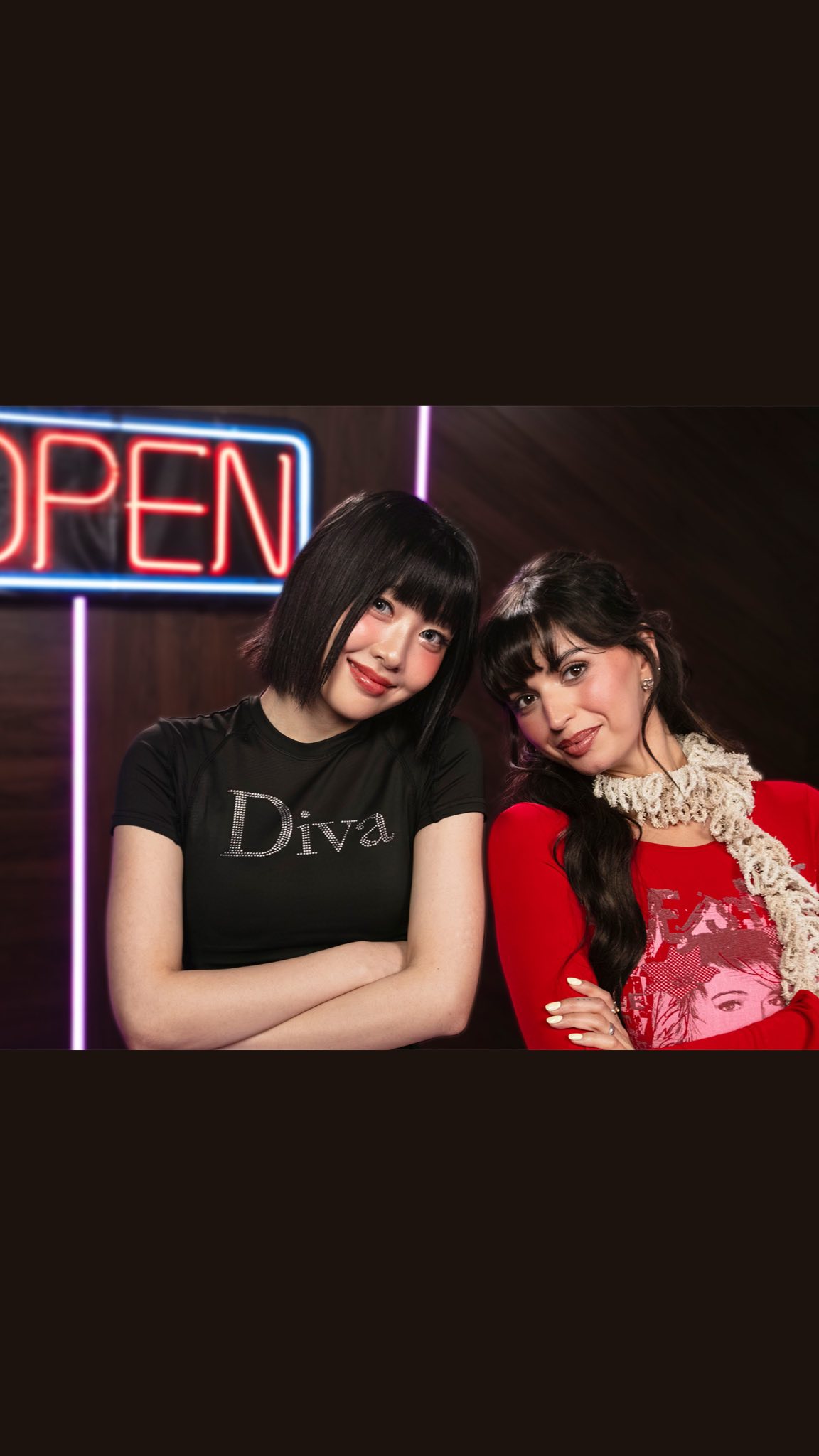 Instagram post by @msrebeccablack for Genius. Caption reads: when two divas 💅 unite they create magic ✨ and....